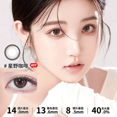 Holynara美瞳半年抛2片自然素颜学生通勤日常三明治工艺隐形眼镜