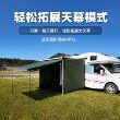 房车专用车边帐侧面帐篷遮阳棚天幕拓展围布围挡B型C型房车布房子