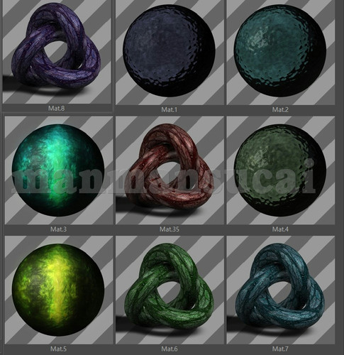 18- C4D材质球预设Cinema 4D Droid Texture Pack vol 1 c4d材质 - 图1