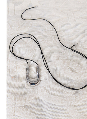 非金属树脂项链 时尚小众设计感个性百搭简约项链S24080719