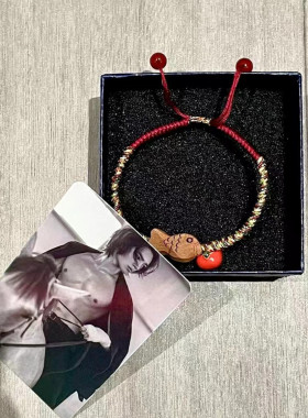 于适鱼柿手链手工编织手绳手链