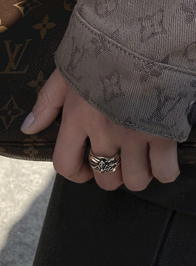 暗黑戒指AaronX纯银复古