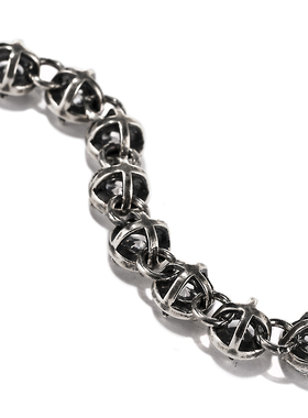 小众情侣男士纯银锆石水晶手链