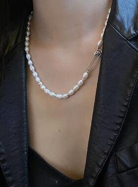 叠戴天然珍珠项链AARONX天然珍珠