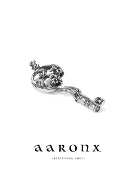 恶魔铃兰钥匙手工做旧纯银吊坠