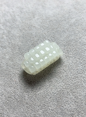 新玉石玉米穗岫玉玉米手把件青提奶盖玉米穗毛衣链天然玉石保真