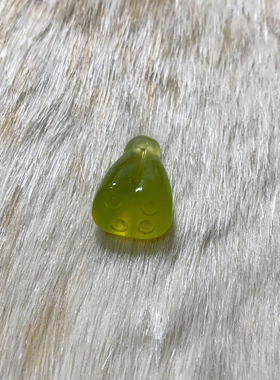 新天然岫玉水透莲蓬吊坠玉挂件发簪配饰手链配珠高冰透莲子项链