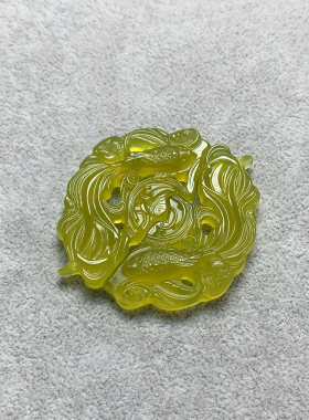 新天然岫玉双鱼吊坠《梦人间》谢回同款玉佩复刻！古风吊坠汉服