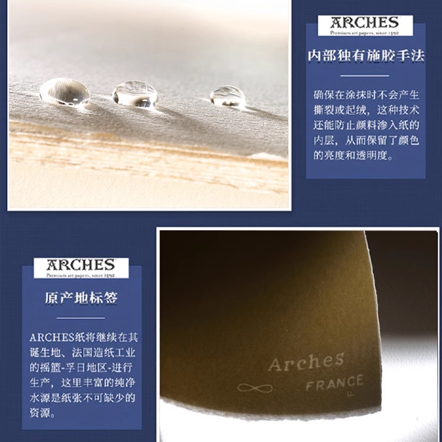 French arches watercolor paper colored lead paper pigment