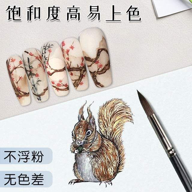 Thunder Tiger Manicure Watercolor Paint 39 Colors Wooden Box Set