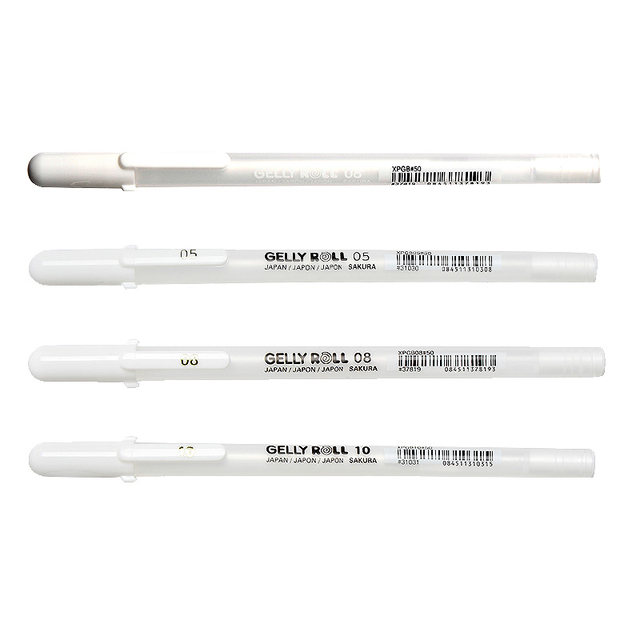 Sakura cherry blossom diy star black card highlight pen