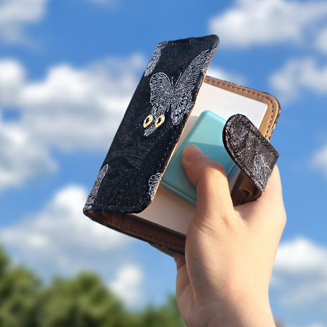 Mini travel watercolor paint fabric loose-leaf ledger