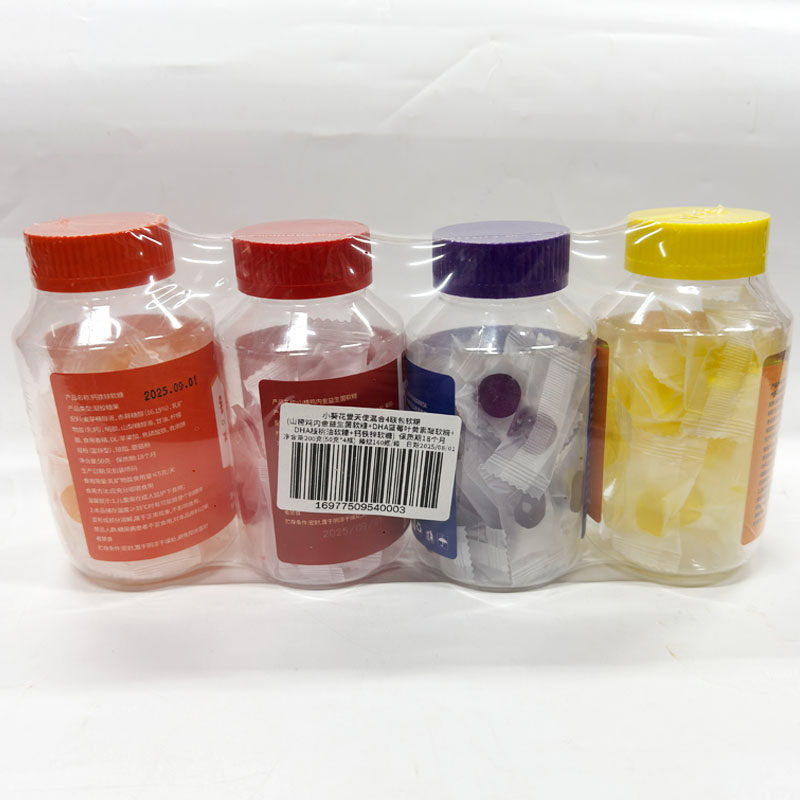 小葵花爱天使混合4连包软糖DHA核桃油+DHA蓝莓+山楂鸡内金+钙铁锌,淘宝优惠券,粉丝福利购,淘宝优惠卷