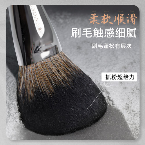 LADES/蓝蒂丝11支乌木化妆刷套装动物毛眼影腮红修容刷化妆工具 - 图2