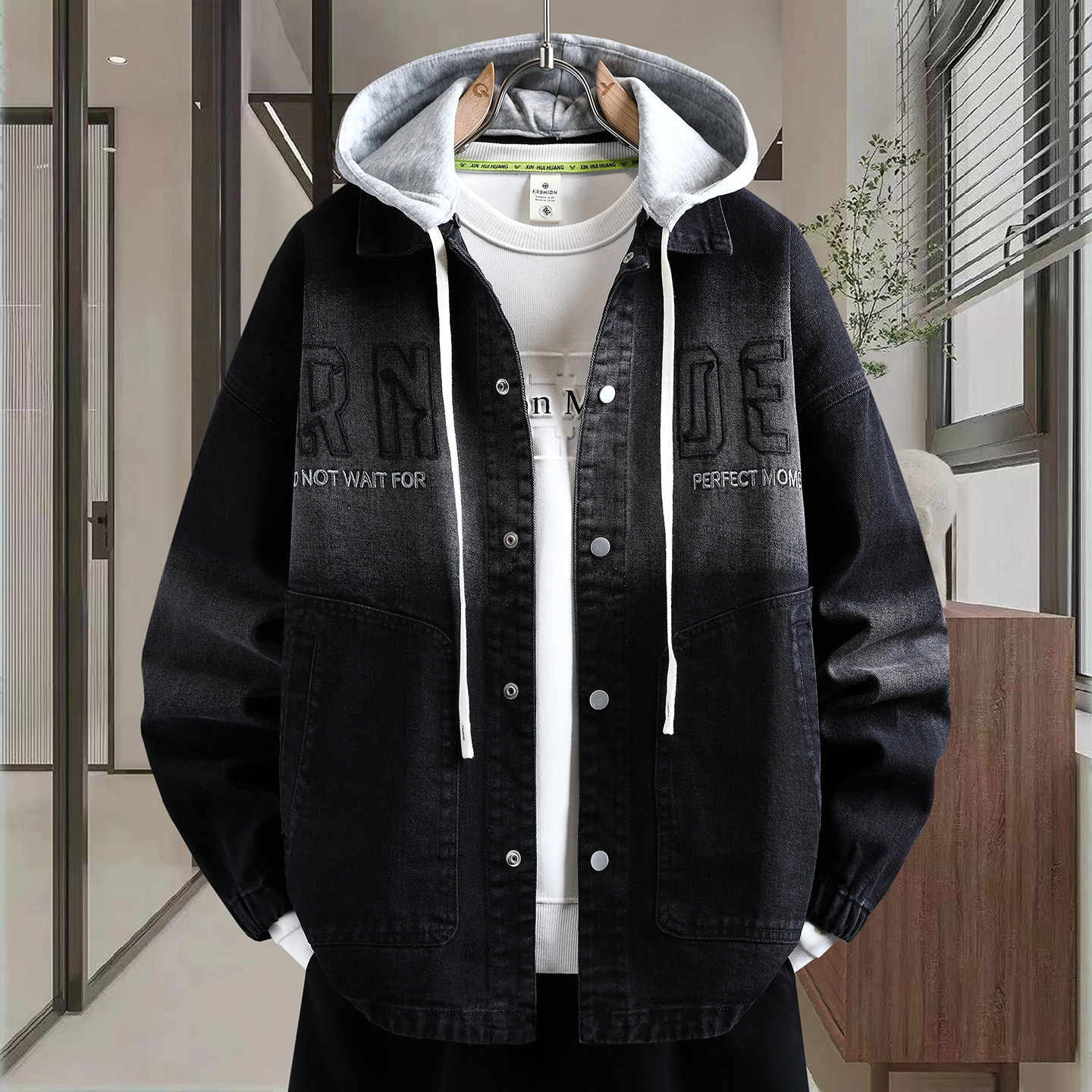 春季潮流宽松牛仔外套12岁男孩13初中学生14帅气15青少年大童夹克,淘宝优惠券,粉丝福利购,淘宝优惠卷