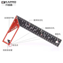 Open Up Road Right Angle Ruler 90 Degrees Multifunction 354 Stainless Steel Woodworking Angle Ruler High Precision Angular Ruler INFLECTION