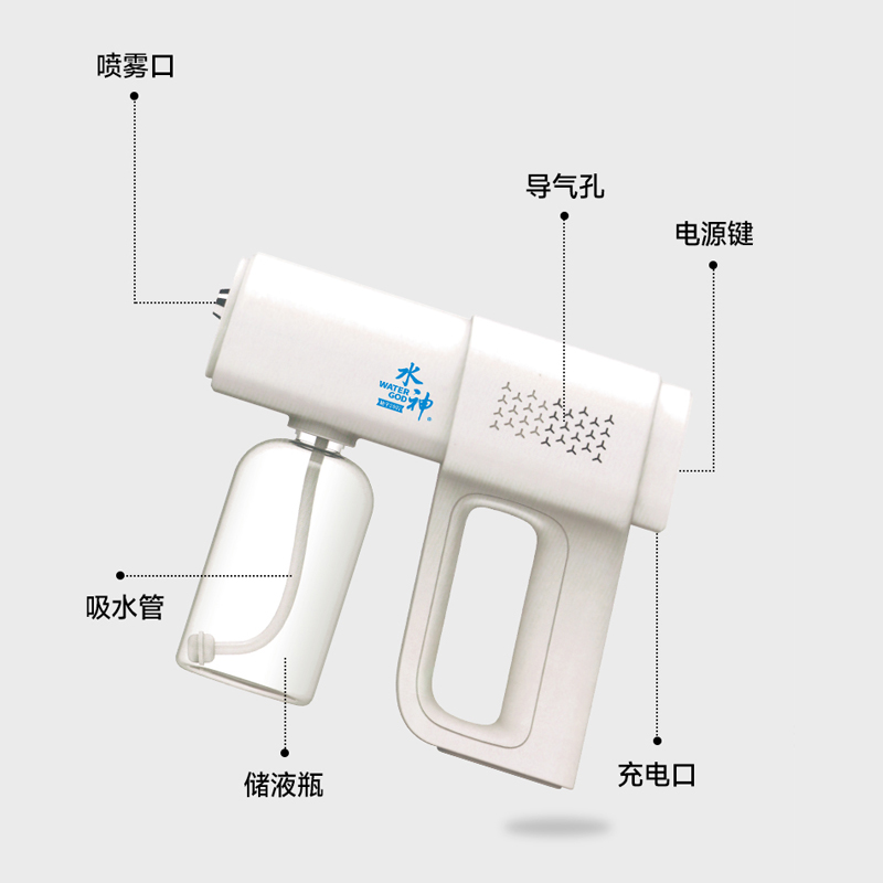 旺旺水神 喷雾机WG-22喷雾细腻 无线喷雾机 - 图2