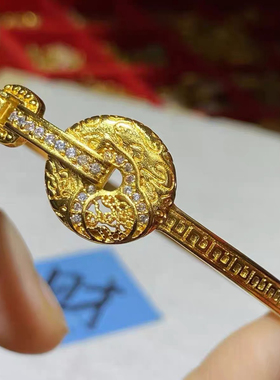 金店同款沙金国运葫芦平安扣手镯女款时尚百搭手环送女友礼物