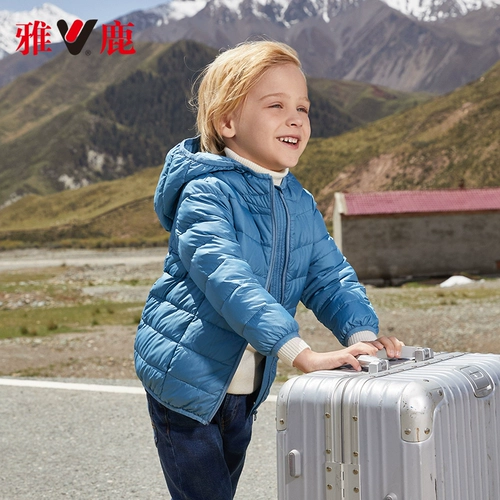 雅鹿 Детский пуховик, осенняя форма для мальчиков, куртка, коллекция 2023, подходит для подростков