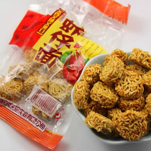 面老大虾仔面8090后怀旧零食品小吃干脆面捏捏面拉面小丸子脆面 - 图1