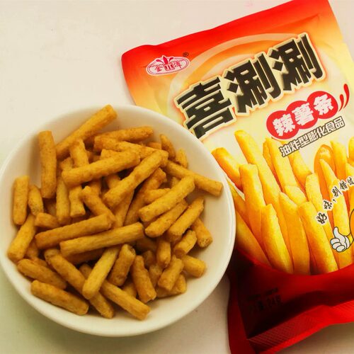 喜涮涮辣薯条加量装薯条薯片油炸膨化零食品休闲宿舍小吃年货 - 图3