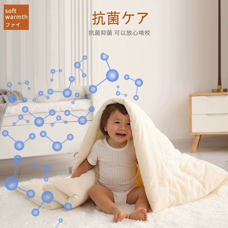 大豆纤维被子冬被加厚保暖儿童宿舍春秋被芯冬季子母棉被空调被 - 图1