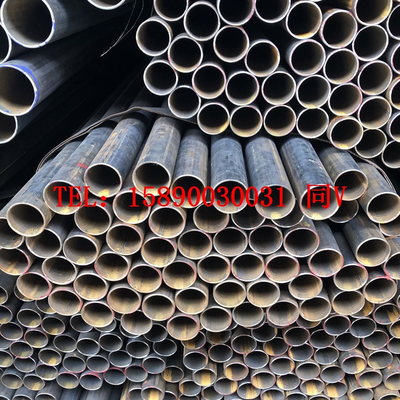 直缝钢管焊接管48x3焊管Q235建筑排栅管脚手架管15寸铁圆管-图0