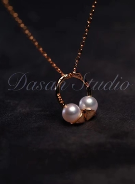 纯银天然淡水珍珠吊坠女小恶魔