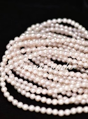 大三手作人鱼泪 天然淡水雪白6-7mm珍珠可调节项链异形巴洛克俏皮