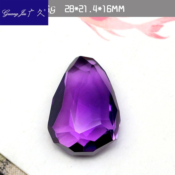 广久天然紫水晶正品紫晶原石1裸石 广久项坠/吊坠