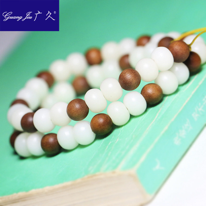 广久天然菩提巴布亚檀香后视镜车挂 广久其他DIY饰品配件