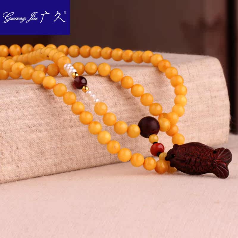 广久新品波罗的海蜜蜡手串原石手链 广久手链