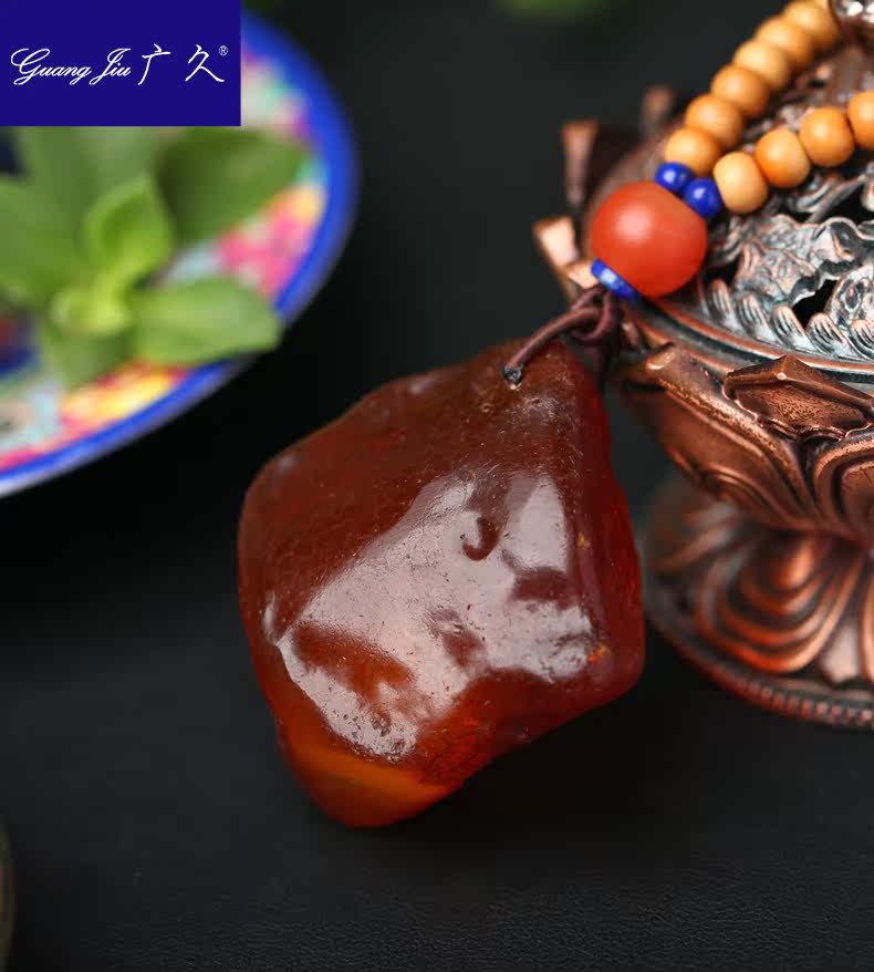 广久天然波罗的海蜜蜡18.37 g原石 广久项链