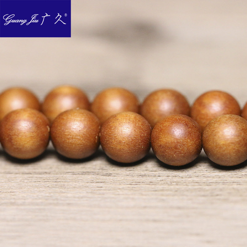 广久巴布亚檀香8mm108颗手串佛珠 广久手串/宝珠