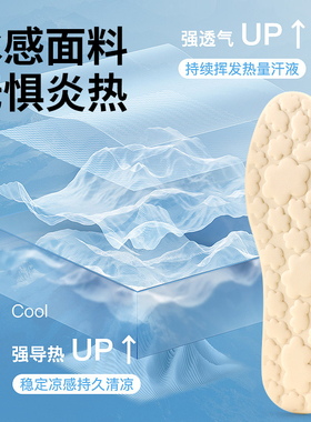 洞洞鞋光脚鞋垫冰感舒适速干透气