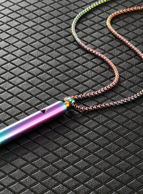 新款三角镂空呼吸口哨瑜伽冥想项链正念缓解焦虑调节减压