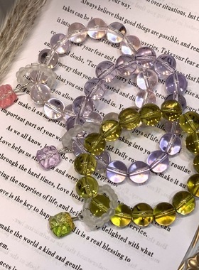 水晶串珠手链琉璃原创设计新中式醒狮学生情侣手饰品文创现货