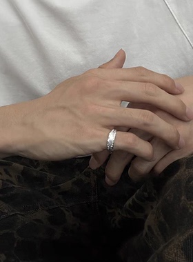 明星同款痞帅戒指男士小众设计