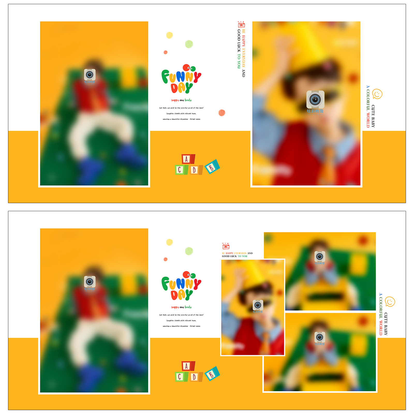 589新款多巴胺儿童PSD相册模板潮童时尚简洁N8排版设计素材方版,淘宝优惠券,粉丝福利购,淘宝优惠卷