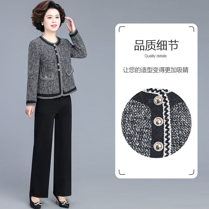 恒源祥洋气妈妈春装小香风短款外套新款阔太太中老年女装春秋上衣,淘宝优惠券,粉丝福利购,淘宝优惠卷