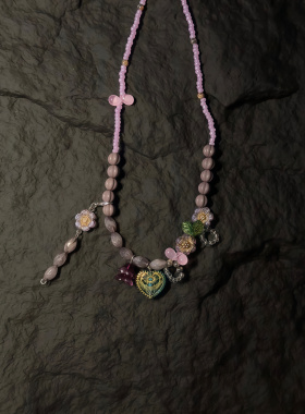Vintage古著 【Flower with love】项链