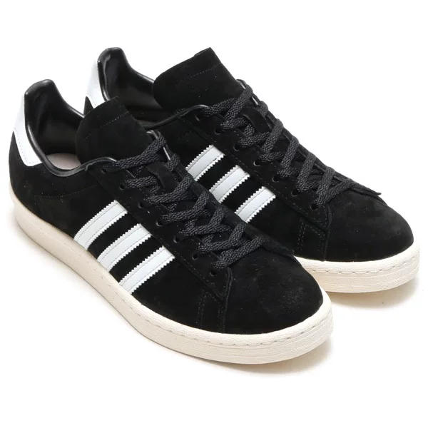 [Adidas三叶草CAMPUS JAPAN 元年黑麂皮情侣男子板鞋S82737 S82740]