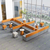 Creative corner sofa office reception and leisure