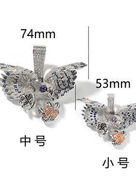 【ICEJAG】JinJiBeWater_隼同款欧美个性铜镶锆石精致吊坠配饰