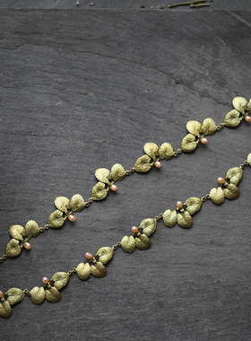 显气质小众设计师风锁骨链