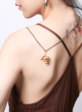 吊坠款小众设计配饰毛衣链