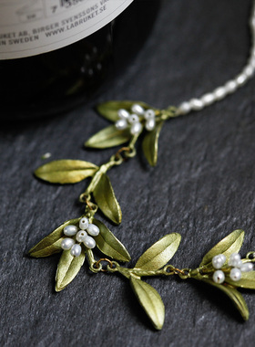 michaelmichaud花簇女珍珠项链