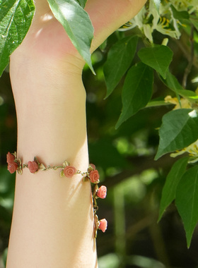 情侣手链纽约艺术家植物原型复古