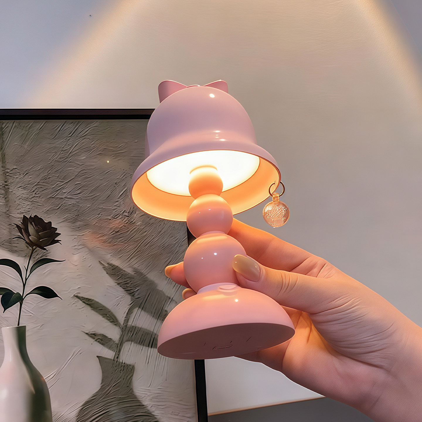 蝴蝶结小夜灯卧室睡眠台灯2025新婴儿喂奶护眼灯LED复古桌面摆件,淘宝优惠券,粉丝福利购,淘宝优惠卷