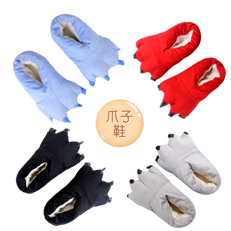 恐龙衣服儿童爪子鞋子法兰绒睡衣 范雅兰睡衣/家居服套装